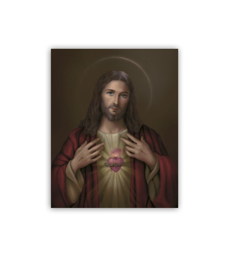 Mini poster con il Sacro Cuore di Gesù
