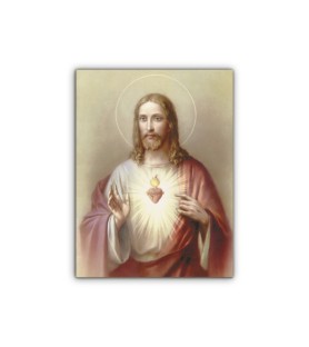 Mini poster con il Sacro Cuore di Gesù