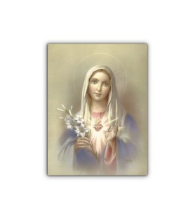 Mini poster con l'Immacolato Cuore di Maria