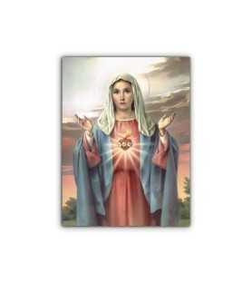 Mini poster con l'Immacolato Cuore di Maria