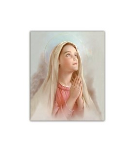 Mini poster con la Madonnina in preghiera