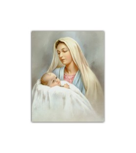 Mini poster con la Madonna con bambino