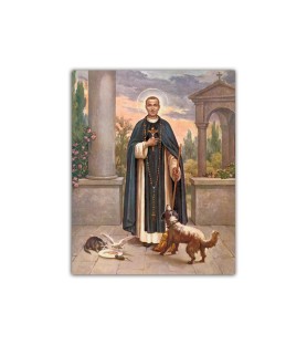 Mini poster con San Martin de Porres