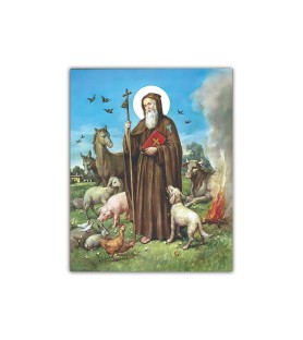 Mini poster con Sant'Antonio Abate
