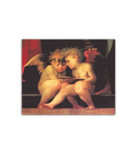Mini poster con gli angioletti in lettura di Rosso Fiorentino