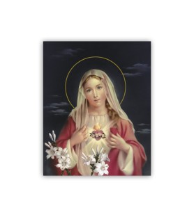 Mini poster con l'Immacolato Cuore di Maria