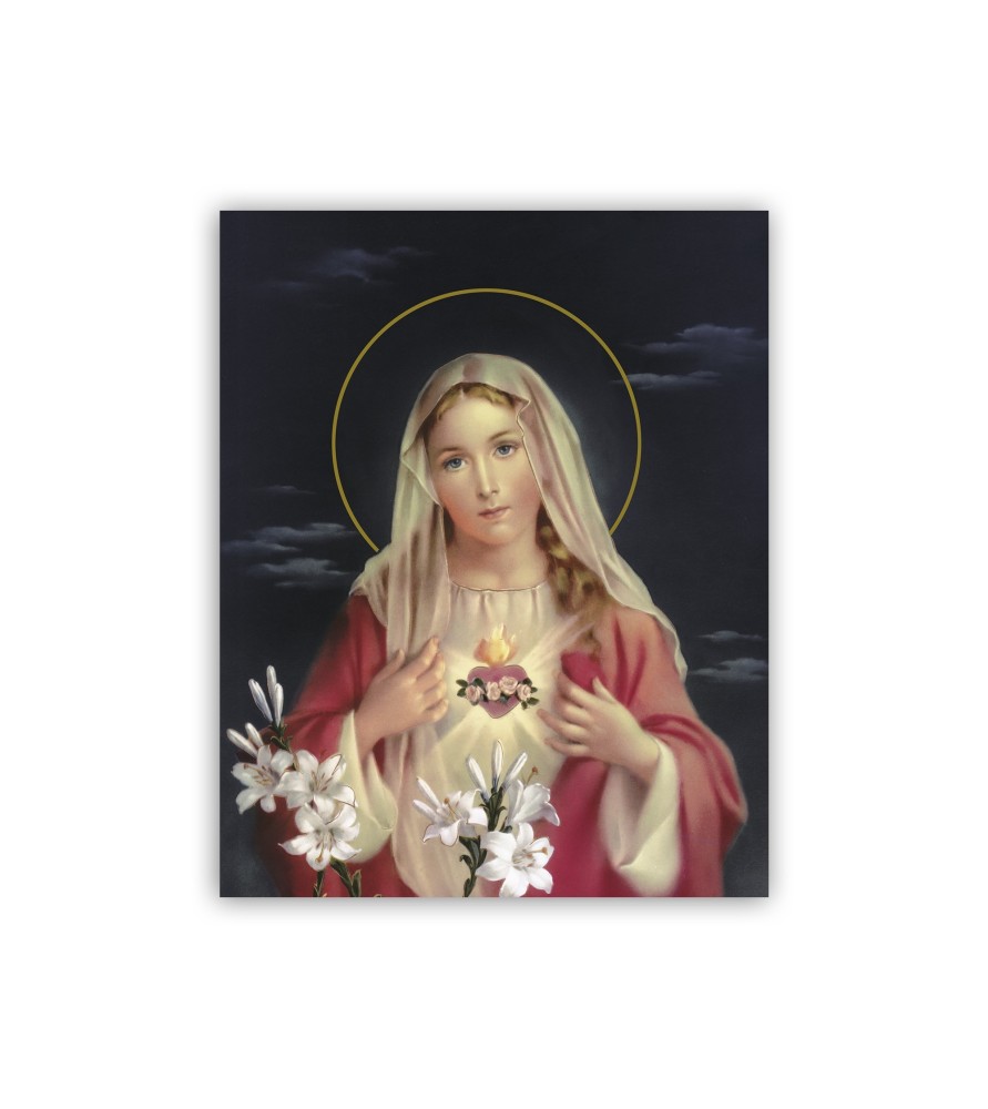 Mini poster con l'Immacolato Cuore di Maria