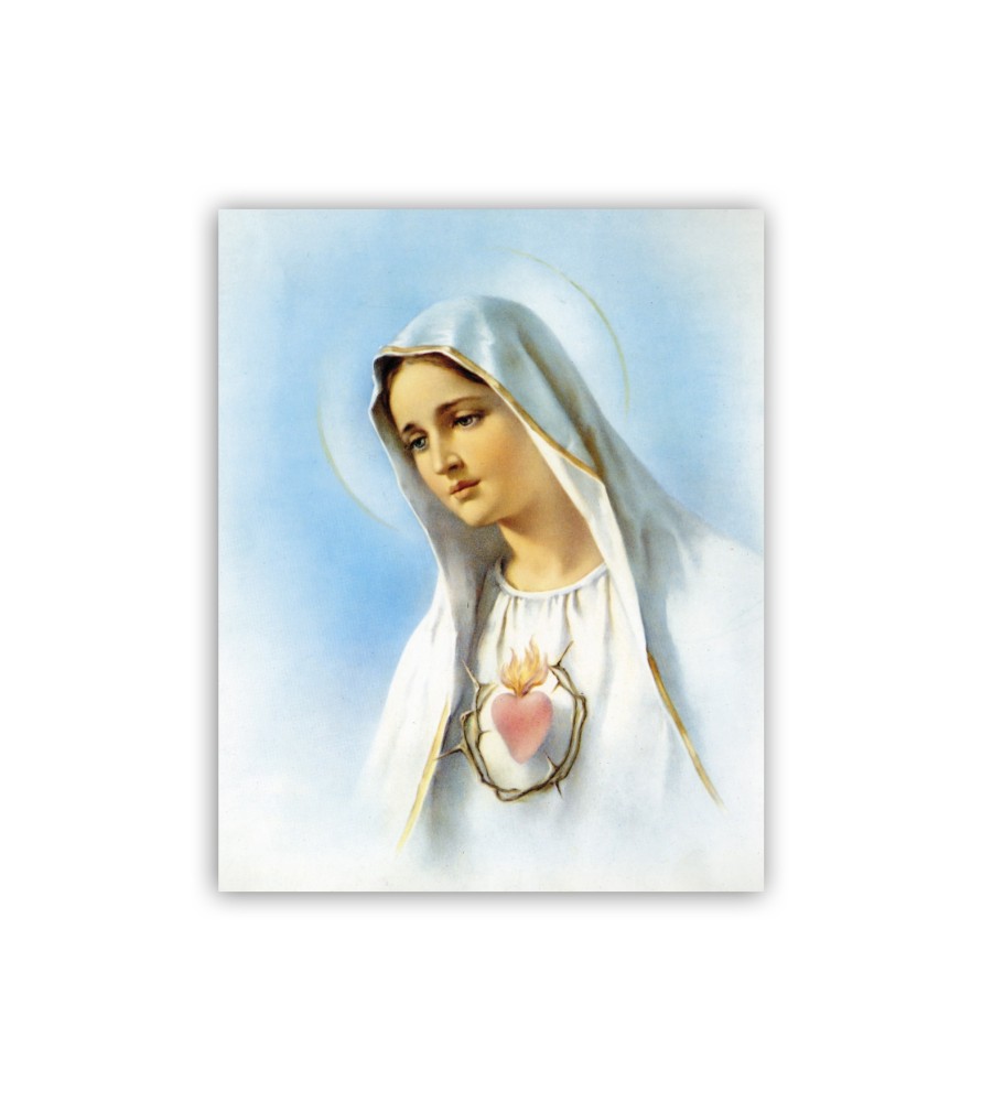 Mini poster con l'Immacolato Cuore di Maria