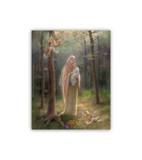 Mini poster con la Madonna del Bosco