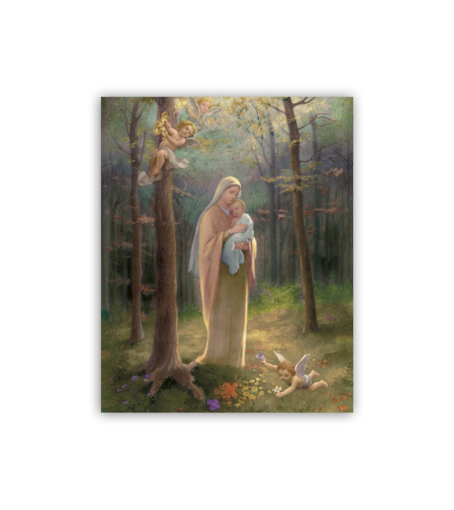 Mini poster con la Madonna del Bosco
