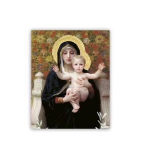 Mini poster con la Madonna con Bambino di Bouguereau