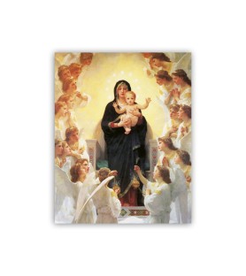 Mini poster con la Regina degli Angeli di Bouguereau