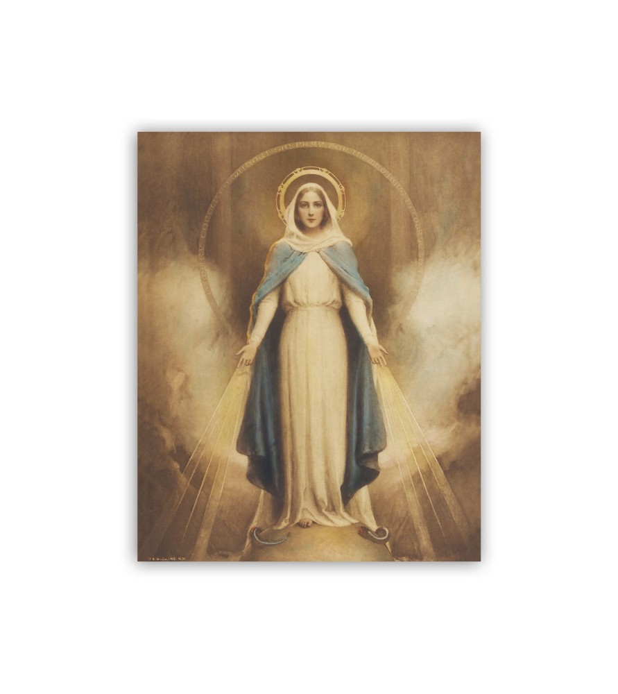 Mini poster con la Madonna Miracolosa dipinto da Chambers