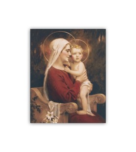 Mini poster con la Madonna con Bambino