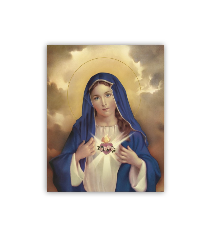 Mini poster con l'Immacolato Cuore di Maria