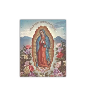 Mini poster con la Madonna di Gudadalupe