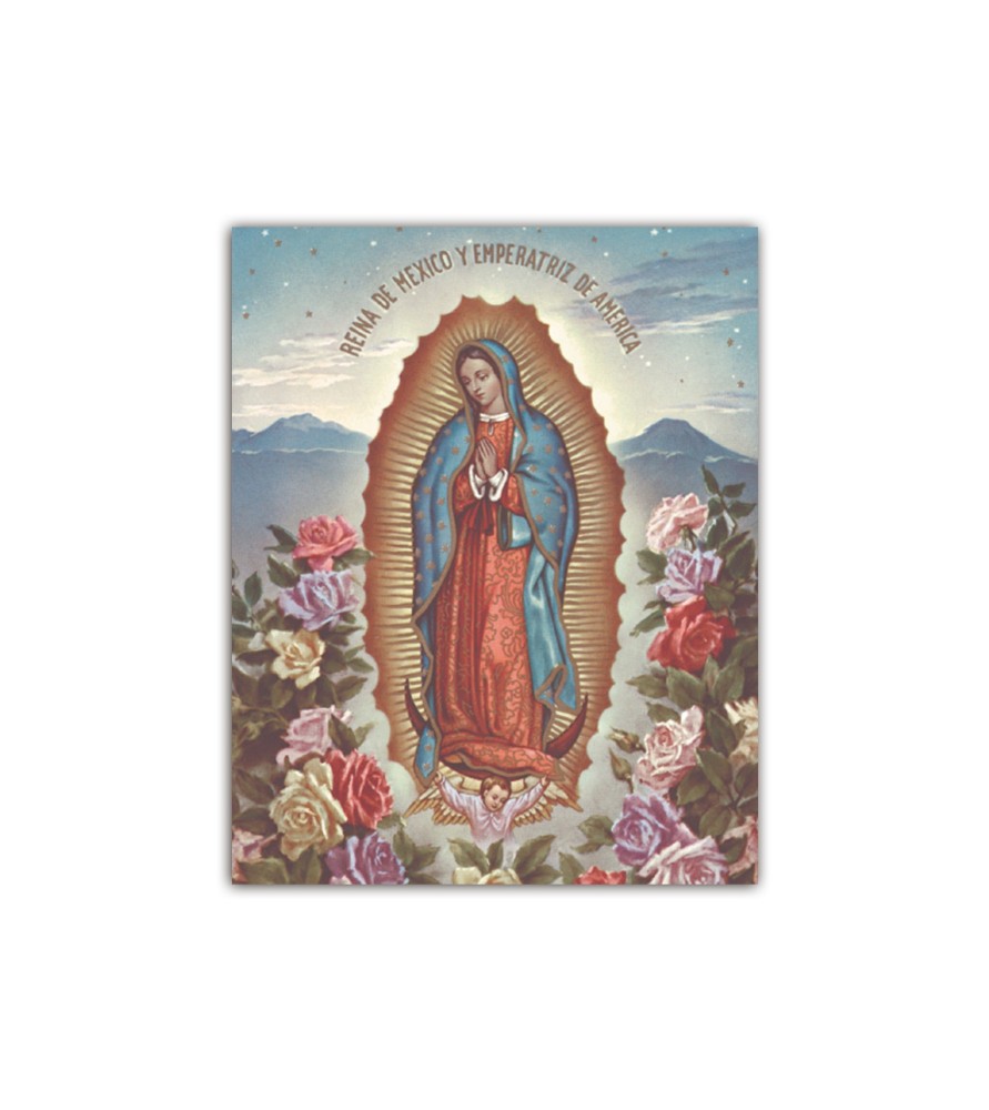 Mini poster con la Madonna di Gudadalupe