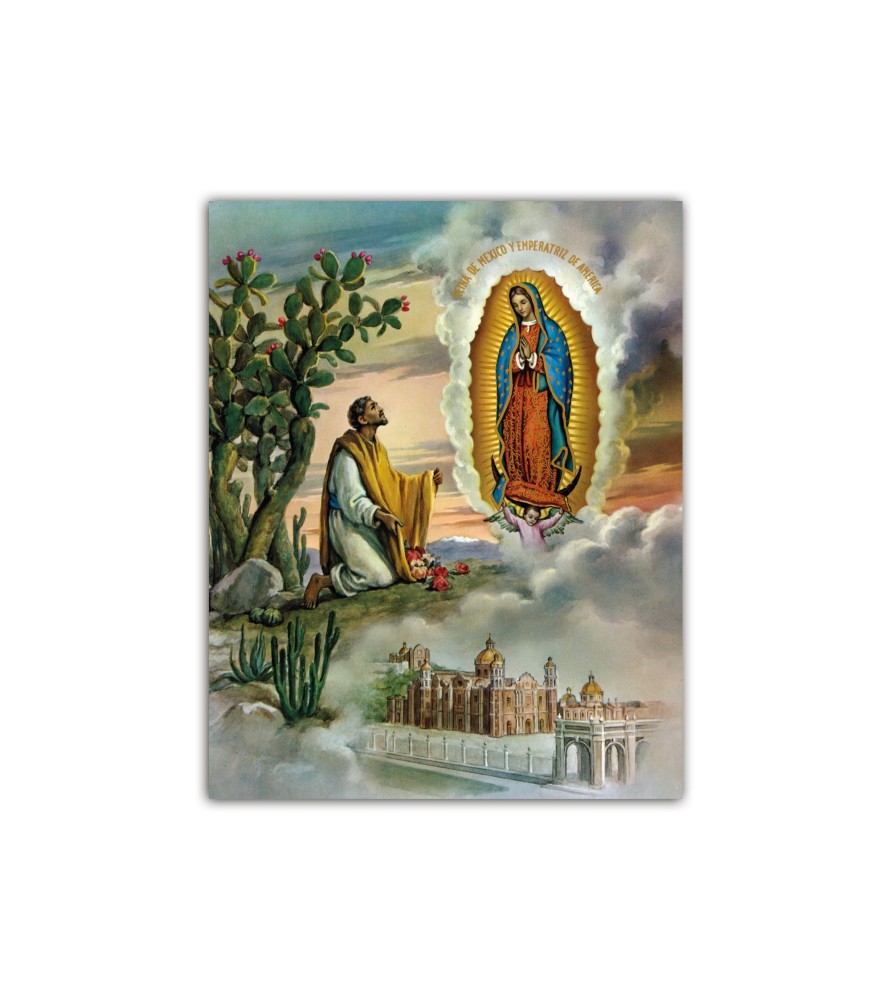 Mini poster con l'Apparizione della Madonna di Gudadalupe a San Juan Mini poster con l'Apparizione della Madonna di Gudadalupe a San Juan