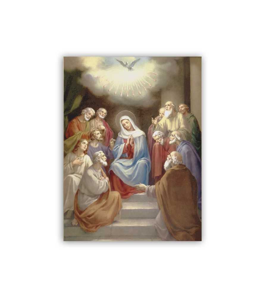 Mini poster con la Discesa dello Spirito Santo su Maria