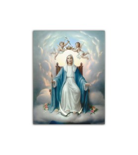 Mini poster con l'Incoronazione di Maria