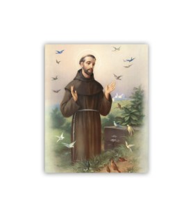 Mini poster con San Francesco