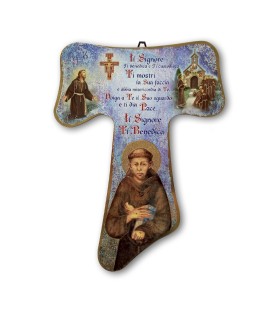 Croce Tau di San Francesco con immagine originale del Cimabue