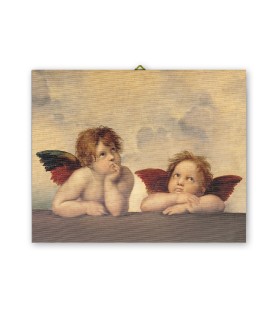 Tela pittorica intelaiata con i Putti di Raffaello