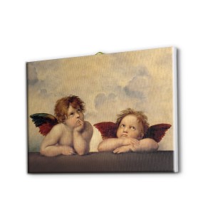 Tela pittorica intelaiata con i Putti di Raffaello