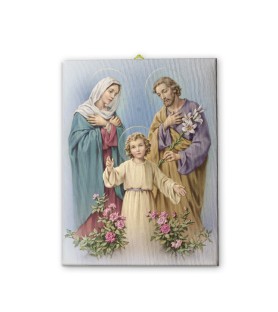Tela pittorica intelaiata della Sacra Famiglia