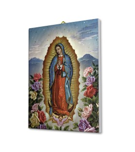 Tela pittorica intelaiata della Madonna di Guadalupe