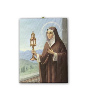 Tela pittorica intelaiata di Santa Chiara