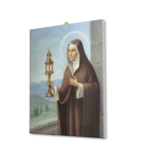 Tela pittorica intelaiata di Santa Chiara
