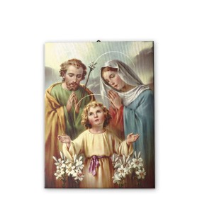Tela pittorica intelaiata della Sacra Famiglia