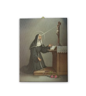Tela pittorica intelaiata di Santa Rita