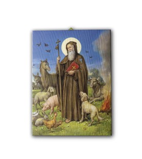 Tela pittorica intelaiata di Sant'Antonio Abate