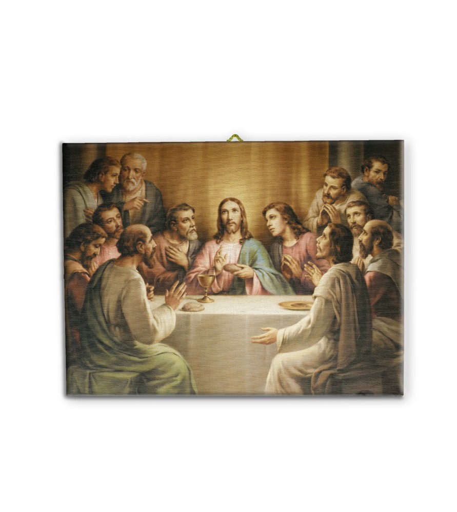 Tela pittorica intelaiata dell'Ultima Cena Tela pittorica intelaiata dell'Ultima Cena