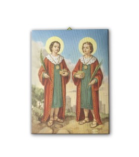 Tela pittorica intelaiata dei Santi Medici