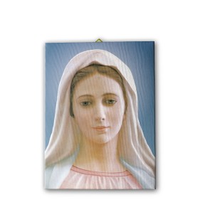 Tela pittorica intelaiata della Madonna di Medjugorje