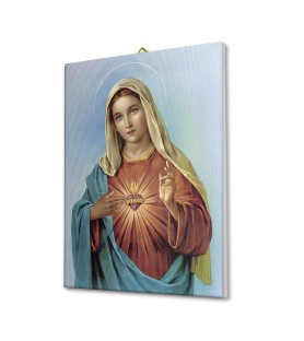 Tela pittorica intelaiata del Cuore Immacolato di Maria