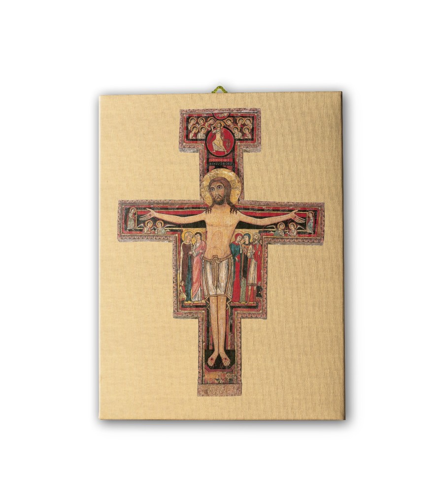 Tela pittorica intelaiata della Croce di San Damiano Tela pittorica intelaiata della Croce di San Damiano