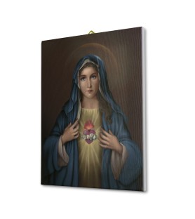 Tela pittorica intelaiata del Cuore Immacolato di Maria