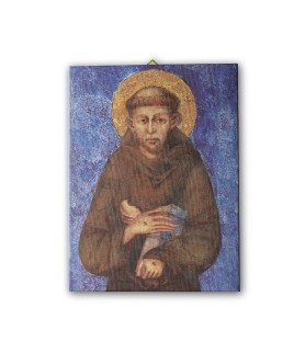 Tela pittorica intelaiata di San Francesco dipinto dal Cimabue