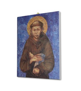 Tela pittorica intelaiata di San Francesco dipinto dal Cimabue