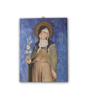 Tela pittorica intelaiata di Santa Chiara dipinta dal Cimabue