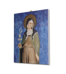 Tela pittorica intelaiata di Santa Chiara dipinta dal Cimabue