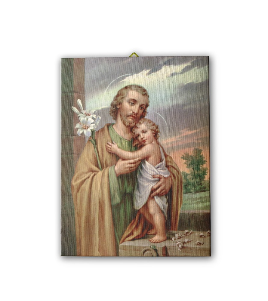 Tela pittorica intelaiata di San Giuseppe