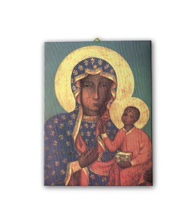 Tela pittorica intelaiata della Madonna di Czestochowa