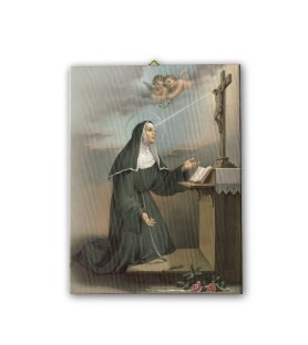 Tela pittorica intelaiata di Santa Rita