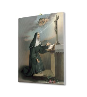 Tela pittorica intelaiata di Santa Rita