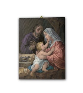 Tela pittorica intelaiata della Sacra Famiglia
